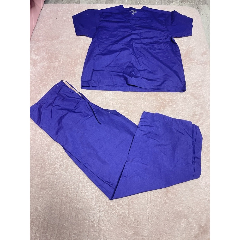 AllHeart Basics Scrub Set Purple Size‎ S/M Bin11